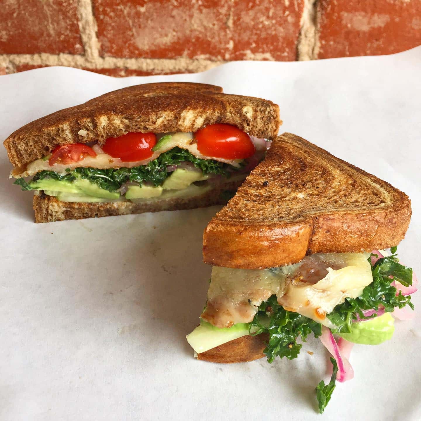The Flying Stove Kale and Avocado Sandwich