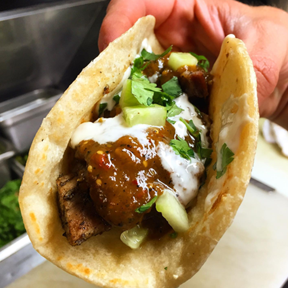 The Flying Stove Pork Tacos